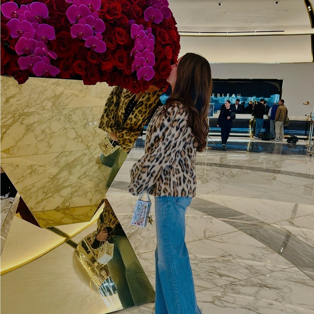 By Anthropologie leopard print Boxy Jacket
